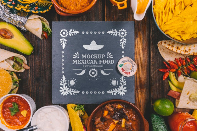 Delicious Mexican Food Concept Mock-Up Psd