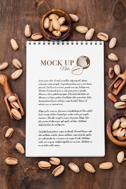 Delicious Nuts Concept Mock-Up Psd