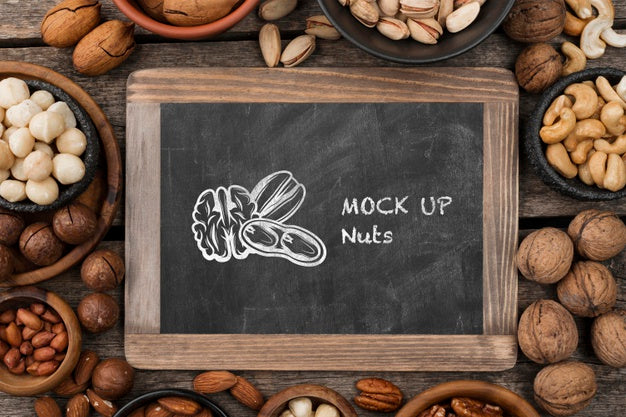 Delicious Nuts Concept Mock-Up Psd
