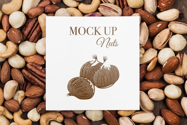 Delicious Nuts Concept Mock-Up Psd