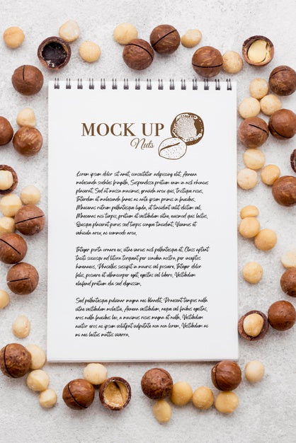 Delicious Nuts Concept Mock-Up Psd
