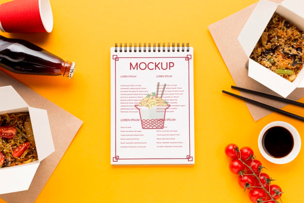 Delicious Street Food Concept Mock-Up Psd