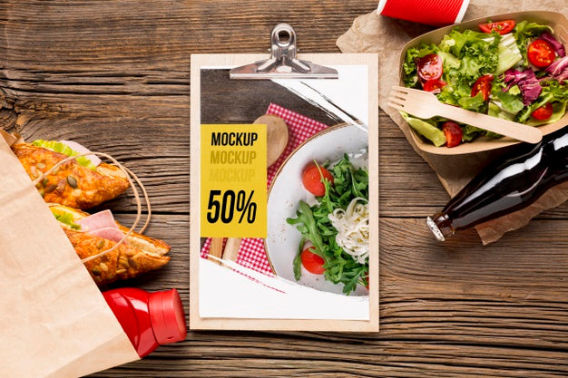 Delicious Street Food Concept Mock-Up Psd