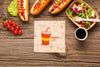 Delicious Street Food Concept Mock-Up Psd