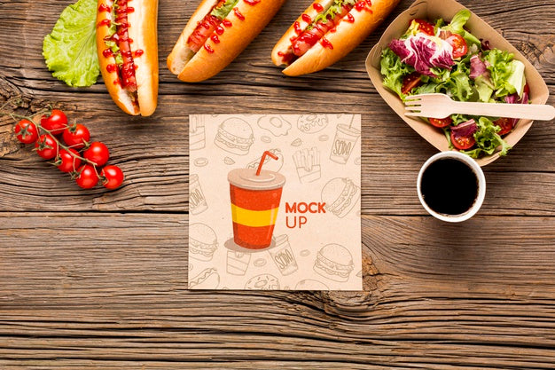 Delicious Street Food Concept Mock-Up Psd