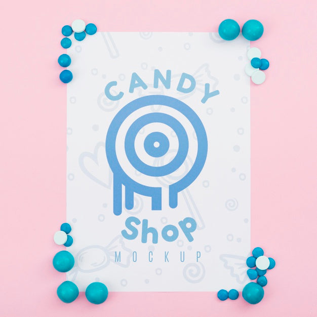 Delicious Sweets Concept Mock-Up Psd