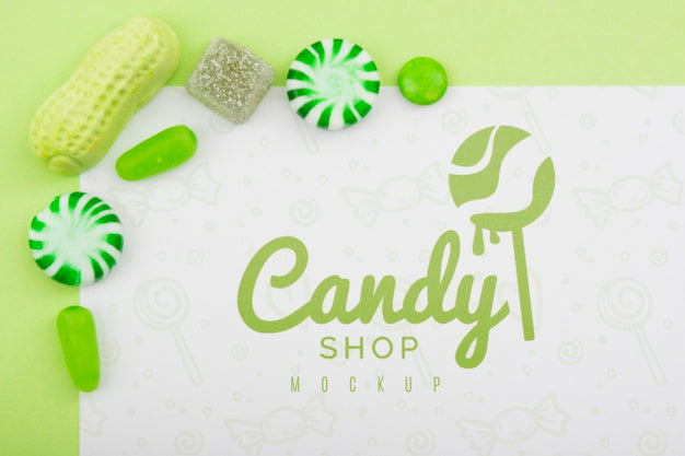 Delicious Sweets Concept Mock-Up Psd