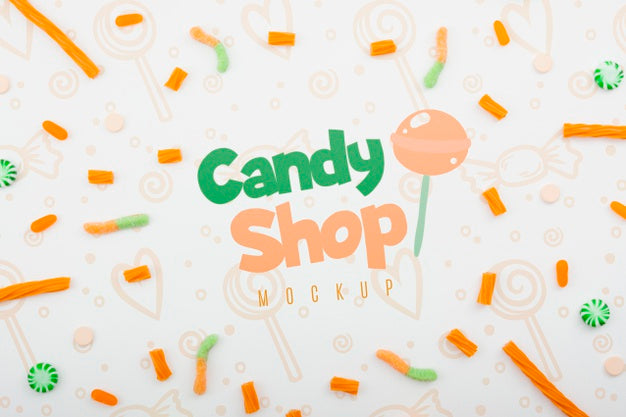 Delicious Sweets Concept Mock-Up Psd