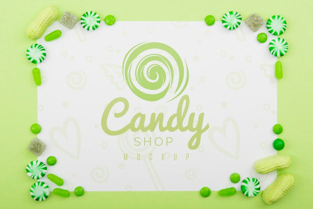 Delicious Sweets Concept Mock-Up Psd