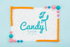Delicious Sweets Concept Mock-Up Psd