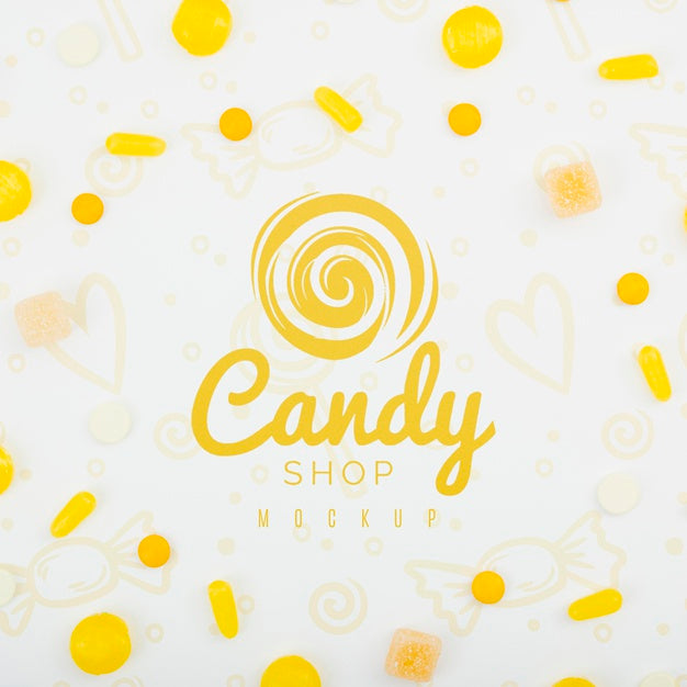 Delicious Sweets Concept Mock-Up Psd
