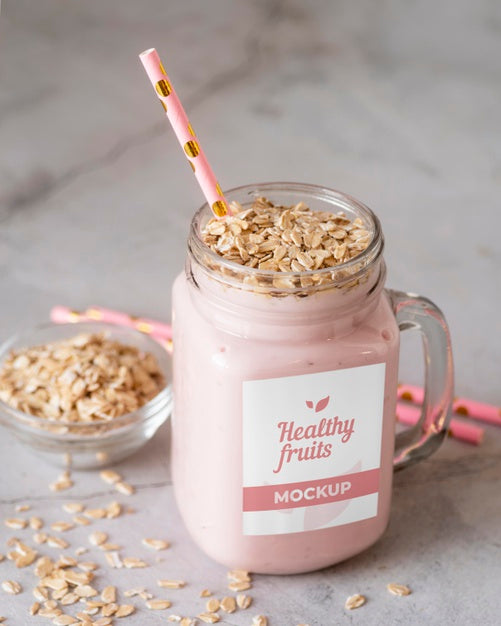 Delicious Vegan Smoothie Arrangement Psd