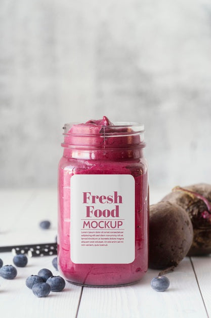 Delicious Vegan Smoothie Arrangement Psd