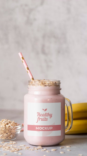 Delicious Vegan Smoothie Arrangement Psd