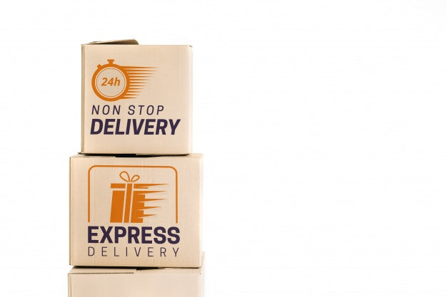Delivery Mockup With Boxes Psd