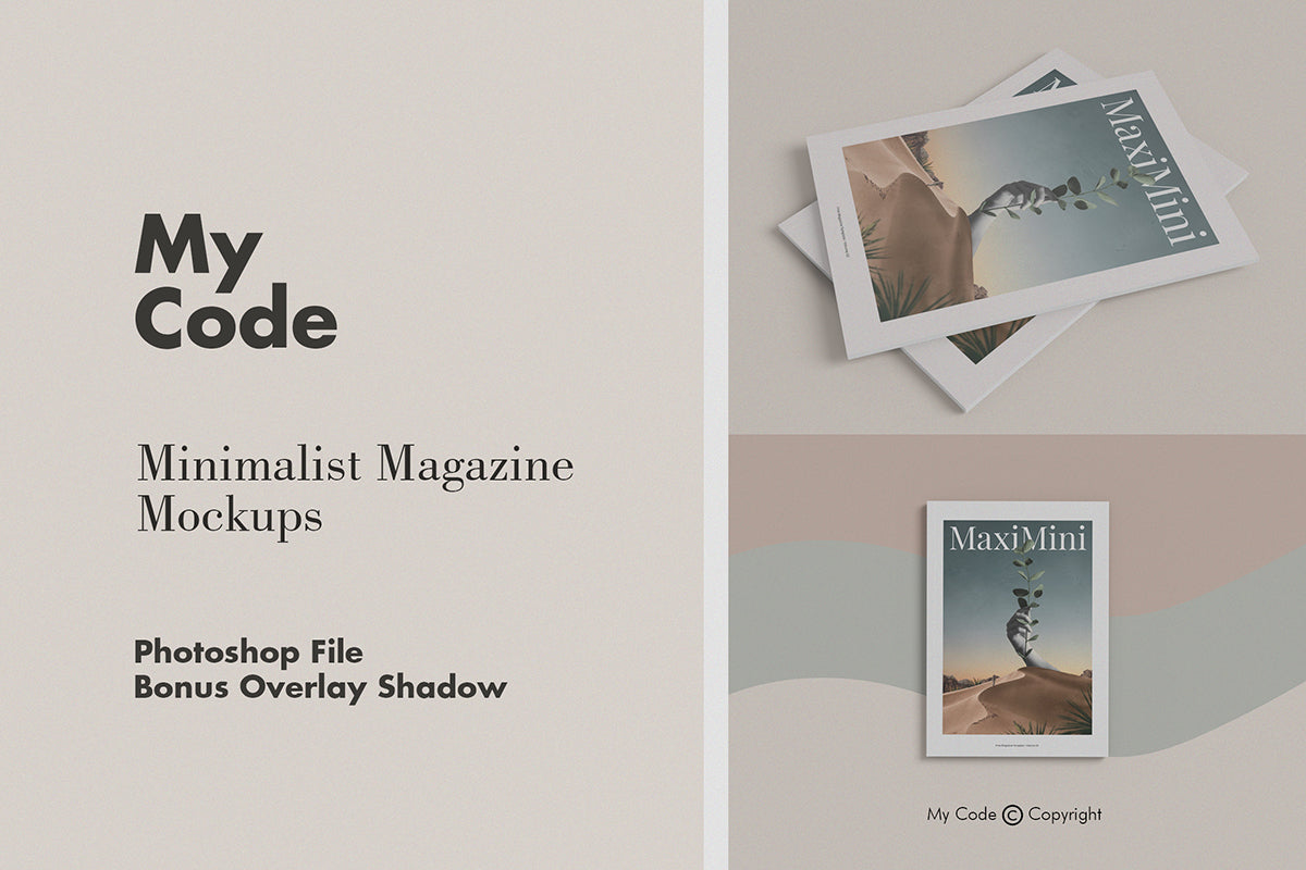 Demo Minimalist Magazine Mockup