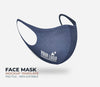 Denim Facemask Mockup With Logo Psd