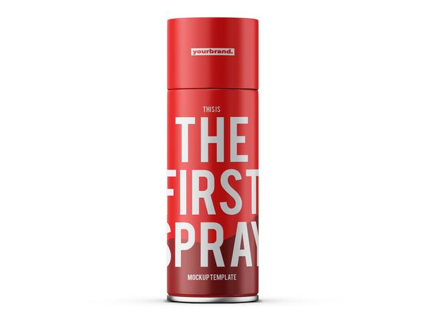 Deodorant Spray Mockup Template Psd