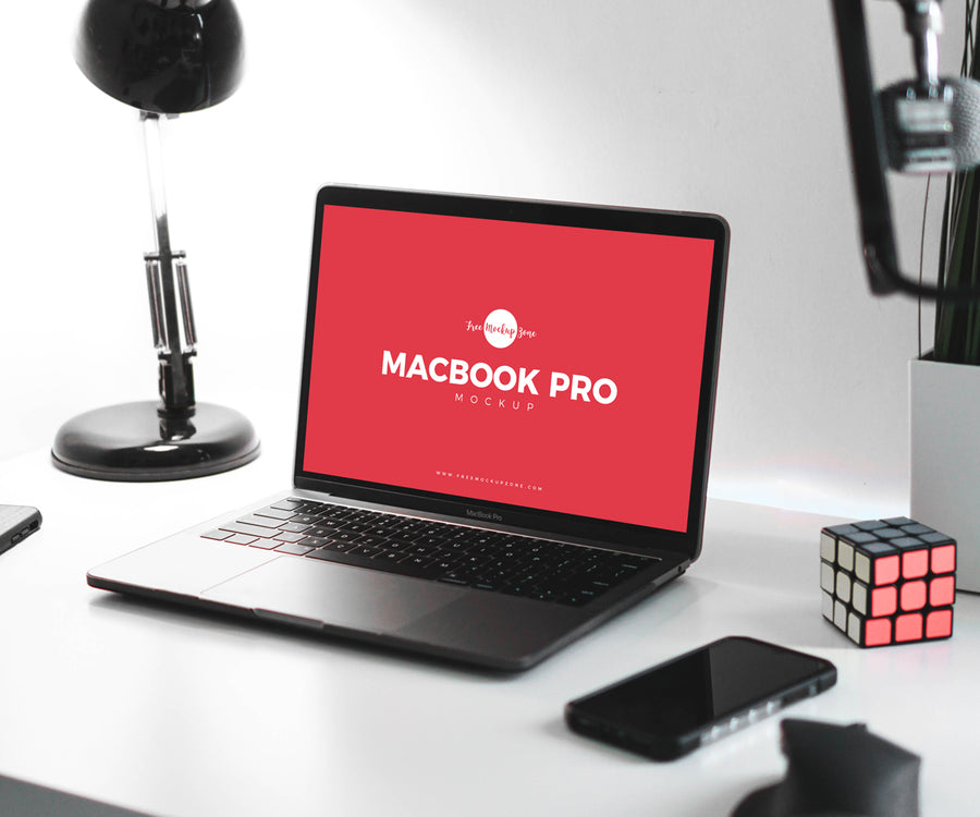 Design Studio Macbook Pro Mockup Psd
