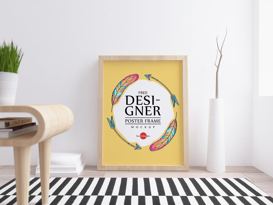 Designer Poster Frame Mockup Psd For Branding