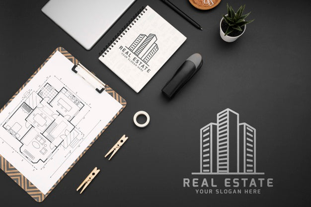 Desk Assortment Mock-Up Psd