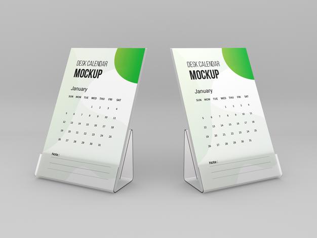 Desk Calendar Mockup Psd