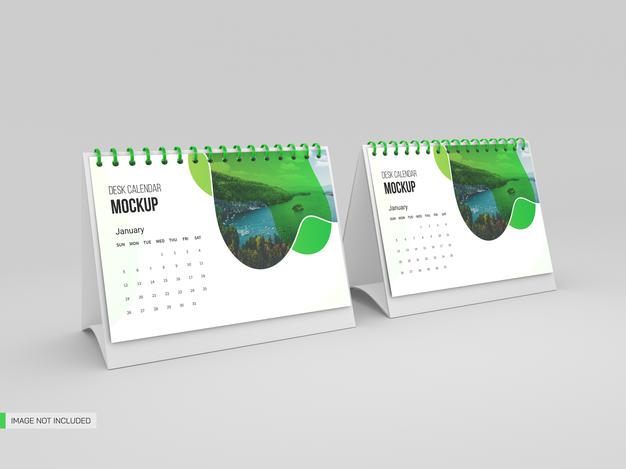 Desk Calendar Mockup Psd