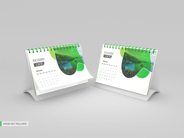 Desk Calendar Mockup Psd