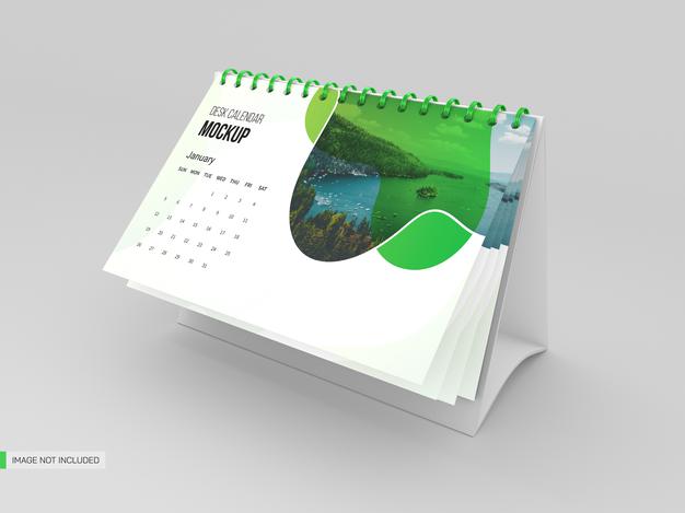 Desk Calendar Mockup Psd
