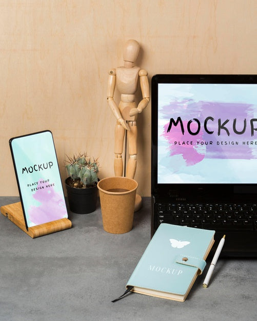 Desk Concept Concept Mock-Up Psd