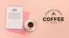 Desk Concept With Coffee Mock-Up Psd