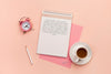 Desk Concept With Coffee Mock-Up Psd