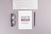 Desk Concept With Notebook And Glasses Psd