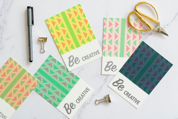 Desk With Useful Tools For Work Mock-Up Psd