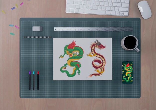 Desktop Concept View With Tools Psd