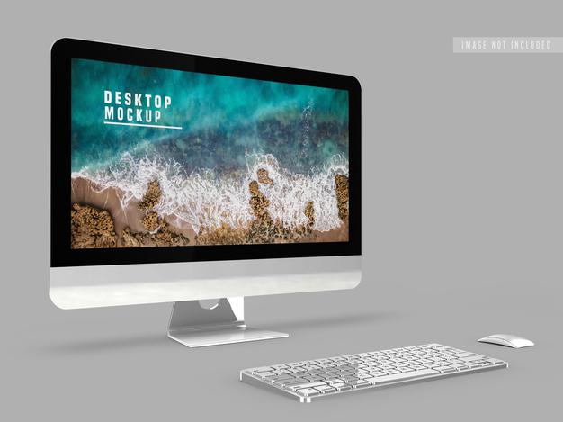 Desktop Mockup Design Template Psd