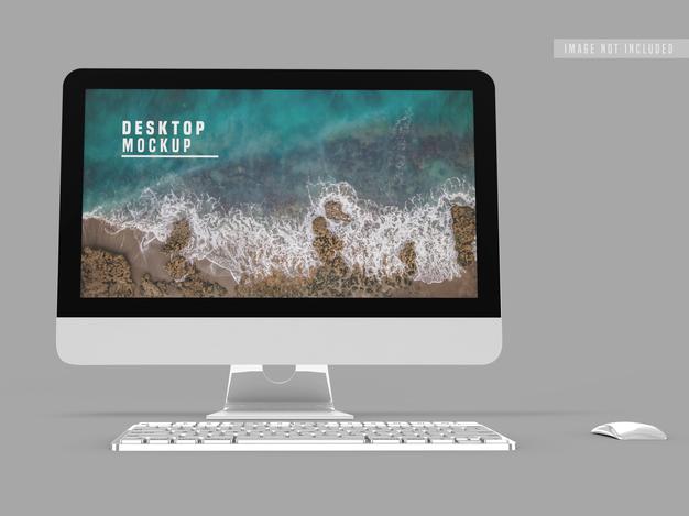 Desktop Mockup Design Template Psd