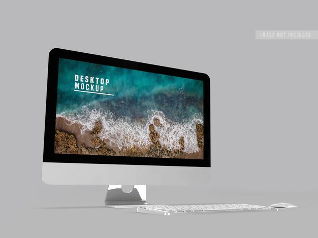 Desktop Mockup Design Template Psd