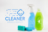 Detergent And Cleaning Spray Mock-Up Psd