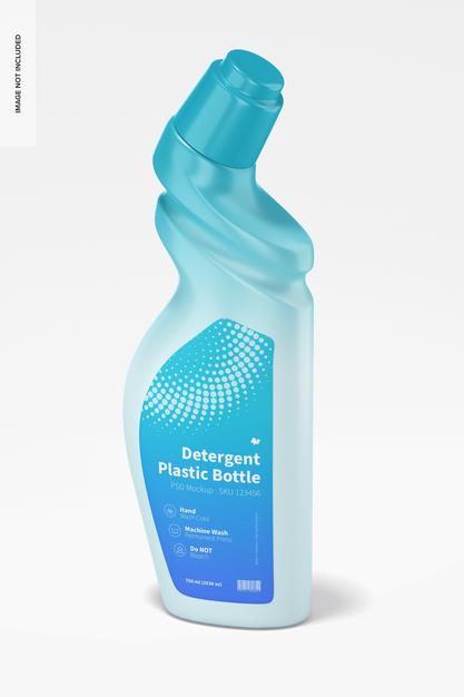 Detergent Plastic Bottle Mockup Psd