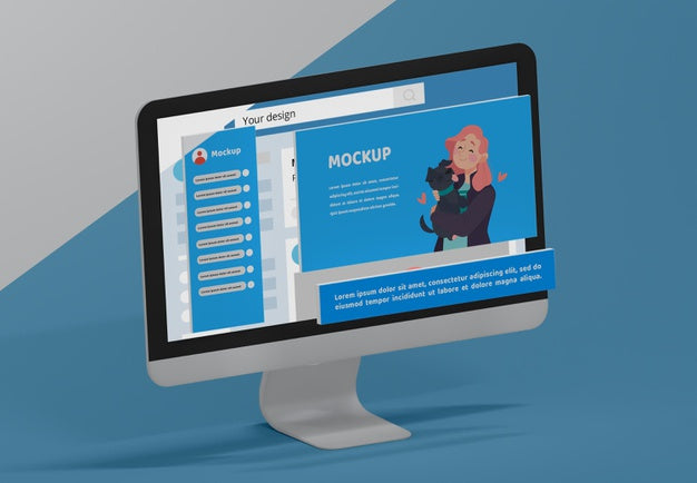 Device With Social Media Platform Mock-Up Psd