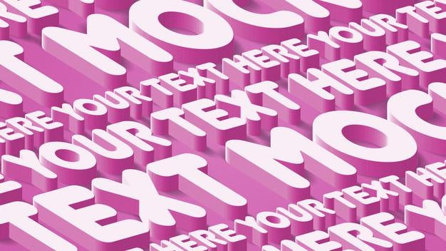 Diagonal 3D Text Effect Psd