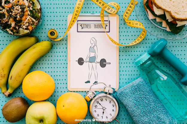 Diet Mockup With Clipboard Psd