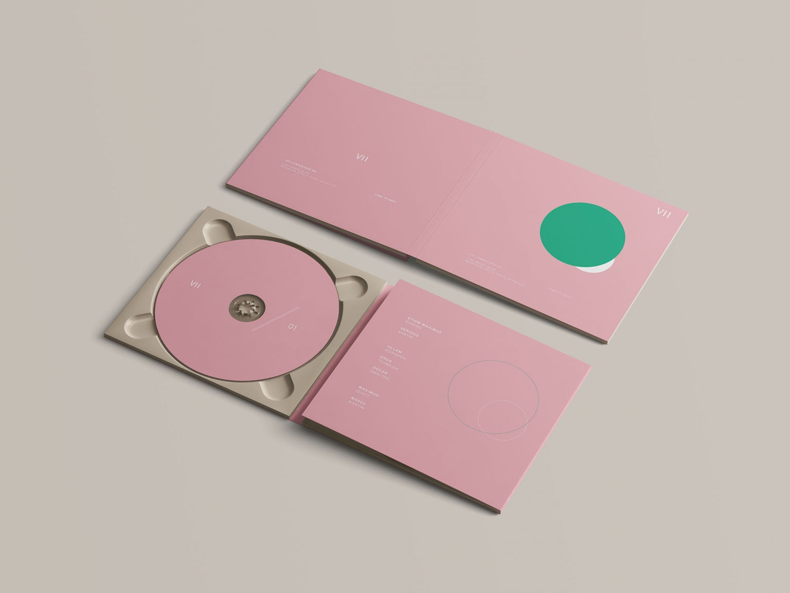 Digipack Cd Mockup