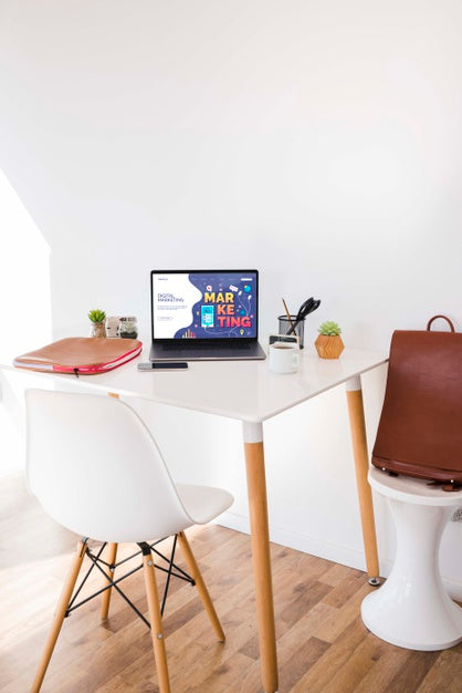 Digital Marketing Desk Concept Psd