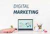 Digital Marketing Desk Concept Psd