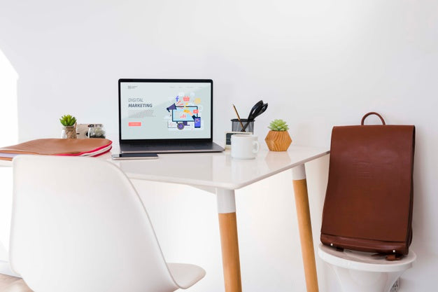 Digital Marketing Desk Concept Psd