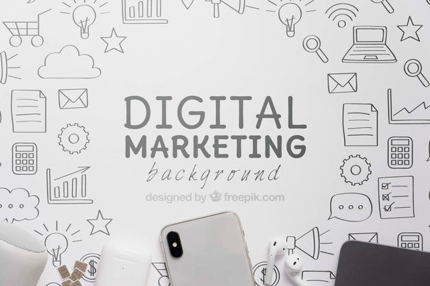 Digital Marketing With 5G Wifi Connection Psd