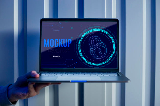 Digital Security On Wall Psd