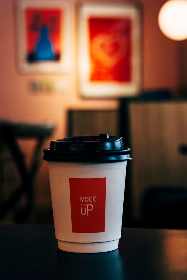 Disposable Coffee Paper Cup Mockup Design Psd
